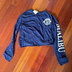 XS Dirtee Laundry blue long sleeve with design